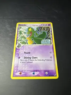Treecko Delta Species 68/100 Stamped Pokemon EX Crystal Guardians Reverse LP+ - Image 2