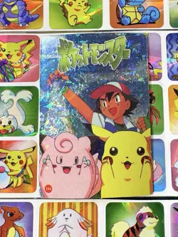 Pokemon Pikachu HOLO Vintage Pocket Monsters Prism Sticker 1998 Bandai Ninetndo - Image 1