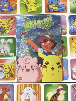 Pokemon Pikachu HOLO Vintage Pocket Monsters Prism Sticker 1998 Bandai Ninetndo - Image 3