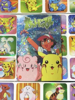 Pokemon Pikachu HOLO Vintage Pocket Monsters Prism Sticker 1998 Bandai Ninetndo - Image 4