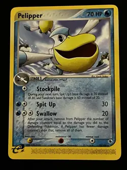 Pelipper - 19/109 - Rare Ex Ruby & Sapphire Singles Pokemon LP - Image 1