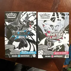Pokemon TCG SV10.5 Black Bolt & White Flare Booster Bundle Lot Sealed New - Image 1
