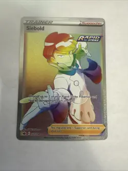 Pokemon TCG Siebold Chilling Reign 221/198 Holo Secret Rare - Image 1