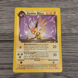 Pokemon- Dunkles Blitza (Dark Jolteon) Team Rocket German 38/82 Uncommon 1st ed - Image 1
