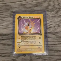 Pokemon- Dunkles Blitza (Dark Jolteon) Team Rocket German 38/82 Uncommon 1st ed - Image 2