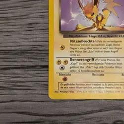 Pokemon- Dunkles Blitza (Dark Jolteon) Team Rocket German 38/82 Uncommon 1st ed - Image 4