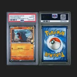 2025 POKEMON DRI EN-DESTINED RIVALS #102 CYNTHIA'S GIBLE PSA 10 - #2 - Image 1