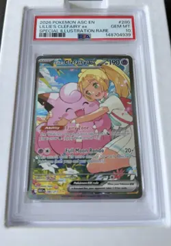 Pokemon TCG Lillie's Clefairy ex Me: Ascended Heroes SIR Holo 280/217 PSA 10 - Image 1
