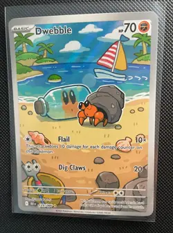 Dwebble 129/086 SV: Black Bolt Illustration Rare Full Art NM Pokemon TCG - Image 1