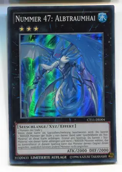 Yu-Gi-Oh! Nummer 47 Alptraumhai Super Rare CT11-DE004 - Image 1