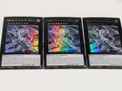 3x Ultra Rare Indigo-Eyes Silver Dragon Yugioh White Destiny SDWD - Image 1