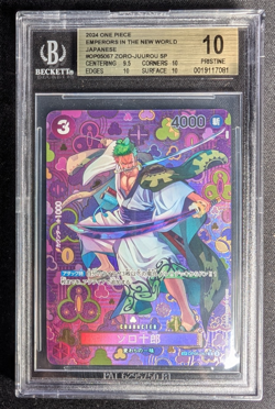 2024 One Piece OP09 JP Roronoa Zoro-Juurou OP05-067 SP BGS 10 Pristine - Image 1