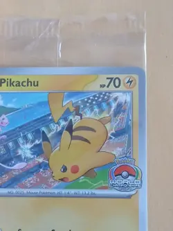 Pikachu Pokemon World Championships 2024 Black Star SVP 190 Sealed Promo Card - Image 3
