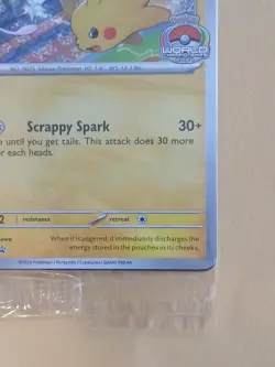 Pikachu Pokemon World Championships 2024 Black Star SVP 190 Sealed Promo Card - Image 4
