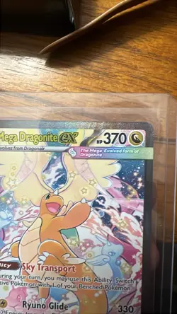Pokemon Mega Dragonite EX Ultra Rare Full Art Holo Card 290/217 HP 370 - Image 4