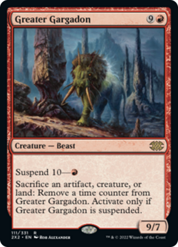Greater Gargadon Double Masters 2022 NM Red Rare MAGIC GATHERING CARD ABUGames - Image 1