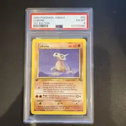 Pokemon TCG Cubone Jungle Card 50/64 Regular Common 1st Edition - Image 1