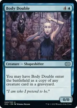 Body Double FOIL Double Masters 2022 NM Blue Uncommon MAGIC MTG CARD ABUGames - Image 1