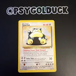 Pokemon TCG Snorlax Legendary Collection 64/110 Regular Rare Card HP E27 - Image 1
