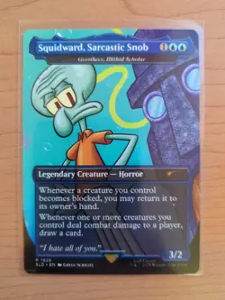 MTG Squidward Sarcastic Snob 1928 Non Foil Secret Lair SpongeBob Legends - Image 1