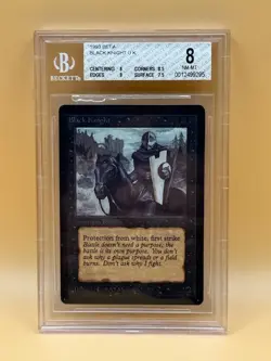 Black Knight – 1993 MTG Beta – BGS 8 NM-MT – Vintage Magic Icon - Image 1