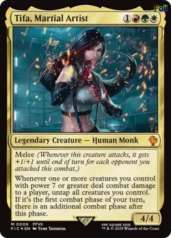 Tifa, Martial Artist Foil 6 Commander: FINAL FANTASY NM EN - Image 1