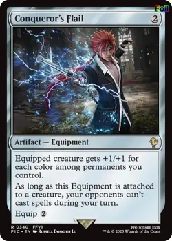 Conqueror's Flail (Surge Foil) 340 Commander: FINAL FANTASY NM EN - Image 1