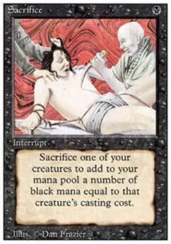 1x Sacrifice Heavy Play MTG Magic - Kid Icarus - - Image 1
