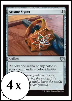 MTG - 4 x Arcane Signet - Playset 4x x4 - Secrets of Strixhaven Commander - Image 1