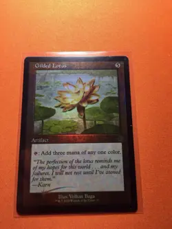MTG Magic The Gathering Gilded Lotus LP Foil BRR Retro Frame Artifact - Image 1