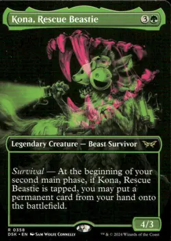 Kona, Rescue Beastie (Showcase) R Duskmourn: House of Horror 358 LP - Image 1