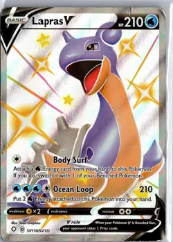 Lapras V SV110/SV122 Shining Fates Holo Rare Pokemon Card HP - Image 1