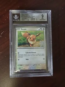 2025 POKEMON HOLIDAY CALENDAR #133 EEVEE BGS 9 #133 - Image 1
