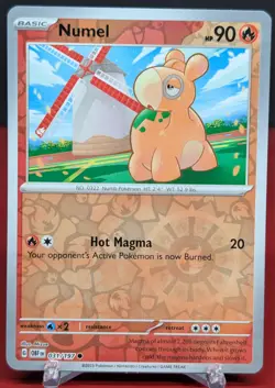 Pokemon Numel #031/197 Obsidian Flames Reverse Holo - Image 1