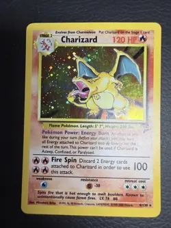 Pokemon Base Set 2 Charizard 4/130 Holo Rare Vintage WOTC LP Raw - Image 1