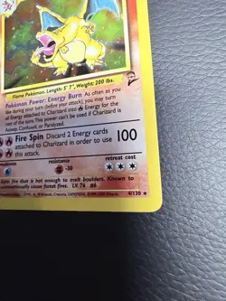 Pokemon Base Set 2 Charizard 4/130 Holo Rare Vintage WOTC LP Raw - Image 4