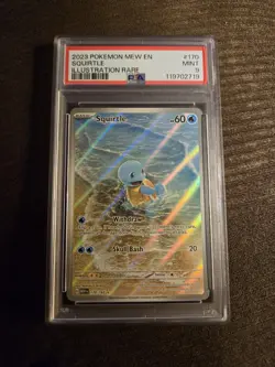 2023 POKEMON MEW EN-151 ILLUSTRATION RARE #170 SQUIRTLE PSA 9 - Image 1