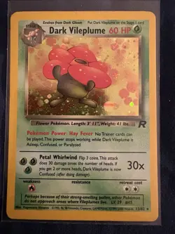 Pokemon TCG Dark Vileplume 13/82 Holo Team Rocket Rare - Image 1