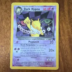 Pokemon TCG Dark Hypno Team Rocket Holo Rare 9/82 60 HP Wizards - Image 1