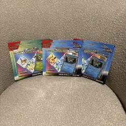 Pokemon TCG: Scarlet Violet Prismatic Evolutions Tech Sticker Collection 3X Lot - Image 1