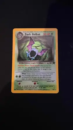Pokemon Team Rocket Dark Golbat Holo, 7/82 - 2000 TCG - Free Shipping - Image 1