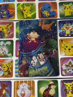 Pokemon Pikachu HOLO Vintage Pocket Monsters Prism Sticker 1998 Bandai Ninetndo - Image 1