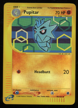 Pokemon 2002 Expedition - Pupitar - Reverse Holo - 90 - Image 1