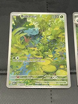 Bulbasaur Ivysaur Pokemon TCG MEW Set 2023 166/165 167/165 Lot of 2 - Image 1