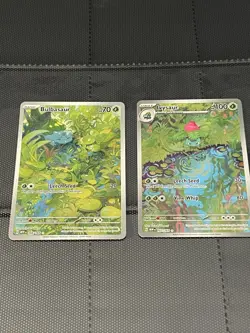 Bulbasaur Ivysaur Pokemon TCG MEW Set 2023 166/165 167/165 Lot of 2 - Image 3