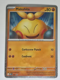 Makuhita - 068 068 Cosmo Holo P Pokemon ME: Mega Evolution Promo NM - Image 1