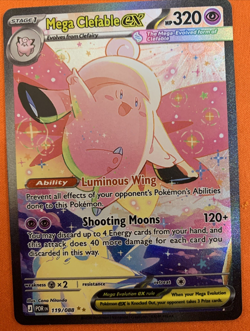 Mega Clefable ex 119/88 Special Illustration Rare SIR Pokemon Perfect Order NM - Image 1