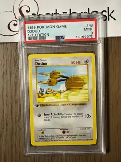 PSA 9 - Pokemon DODUO - 1st EDITION Shadowless Base Set - 48/102 - Image 1