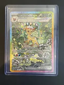2025 Pokemon Leafeon ex 144/131 Sv: Prismatic Evolutions Holo - Image 1