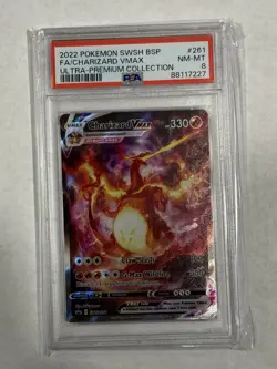 Pokemon Sword & Shield Promo 261 Charizard VMax PSA8 - Image 1
